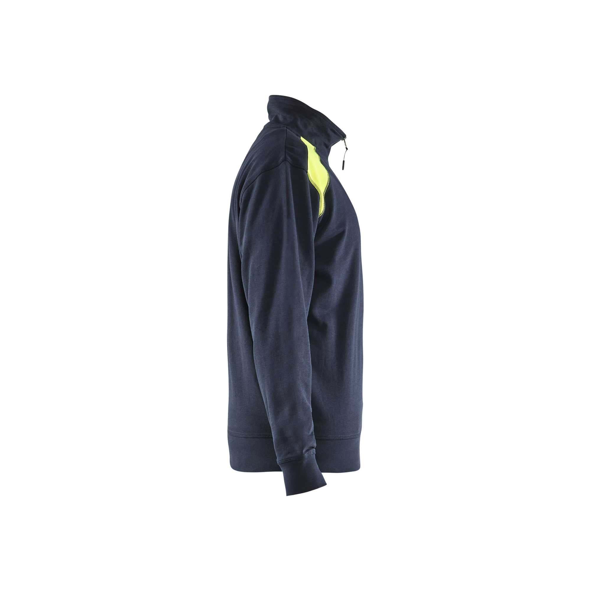 BLAKLADER 33531158 Half Zip 2 Tone Sweatshirt Work Sweatshirt MEN - 100% Cotton